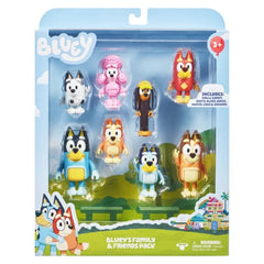 JP Bluey family figures 2.5-inch set enhances imaginative play and storytelling.