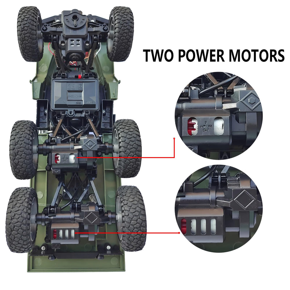 JPJCOOY RC truck with metal suspension for smooth handling