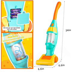 JPSR battery-powered vacuum operates with AA batteries for at-home or classroom play.