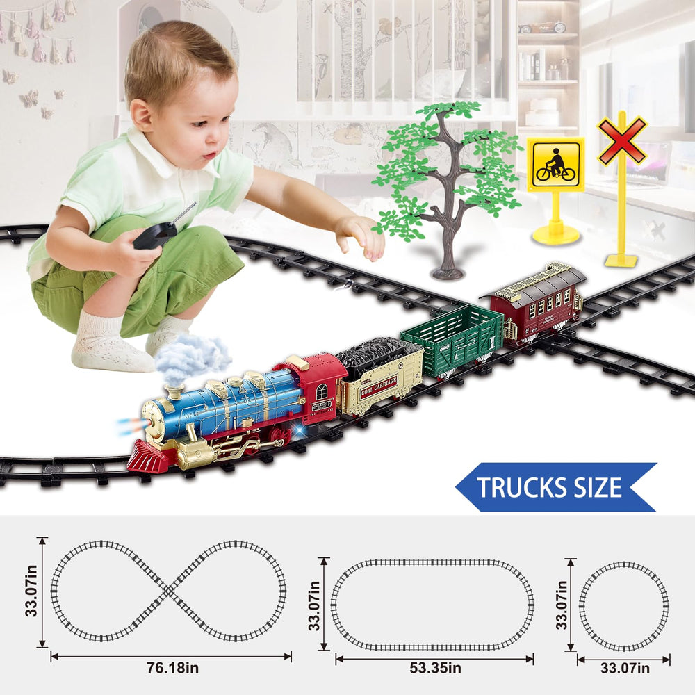 JQ JUQU 17-track layout enables circle, oval, or figure-8 designs.