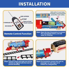 JQ JUQU steam effects and LED headlight enhance realistic train experiences.