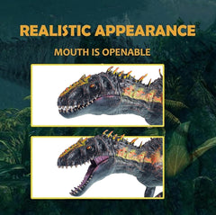JR PARK T-Rex teeth detail supports dramatic dinosaur tales.