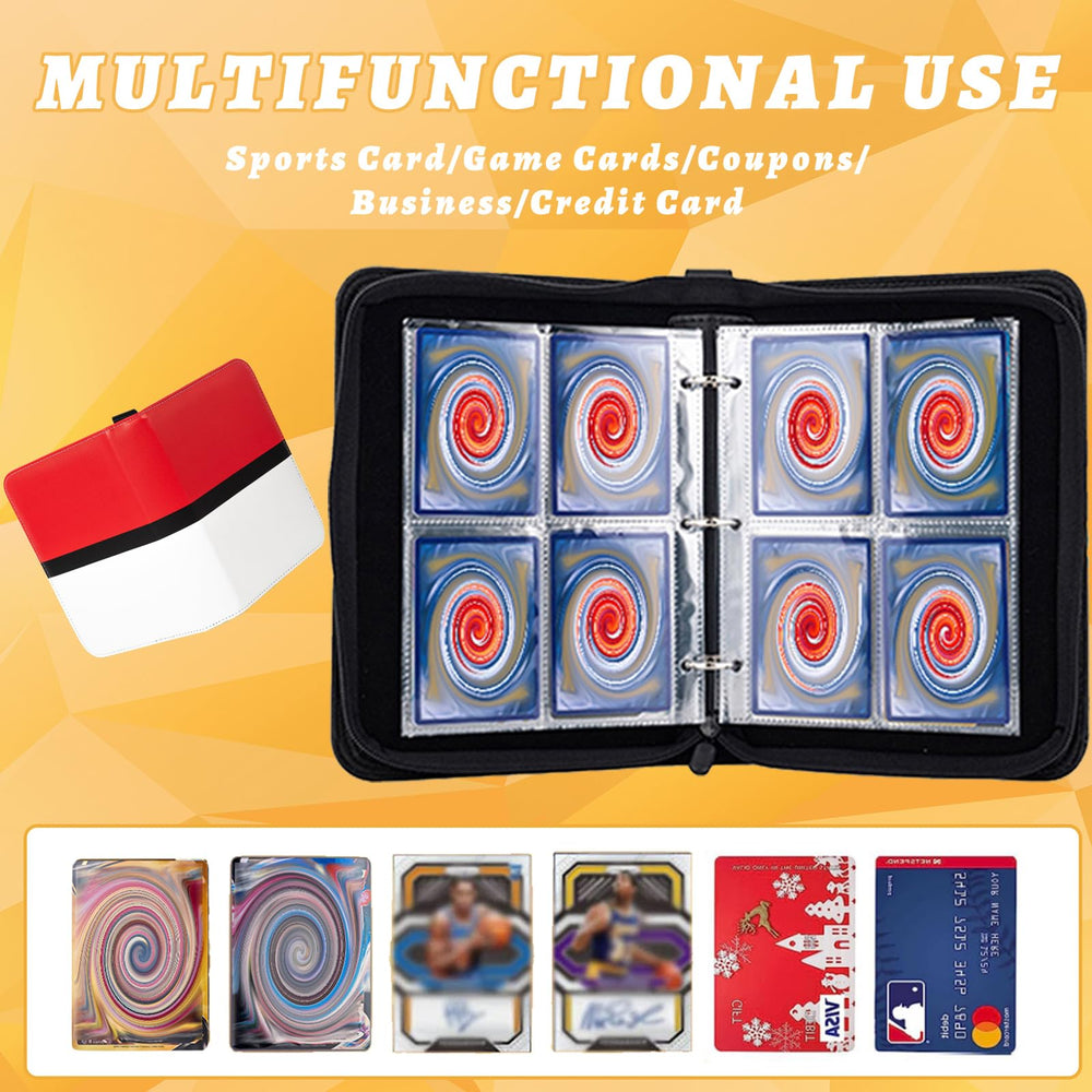 Jravkfi 50 detachable sleeves hold up to 400 cards securely