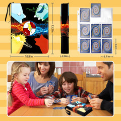 Jravkfi Card Binder 3-ring design allows adding or removing sleeves.