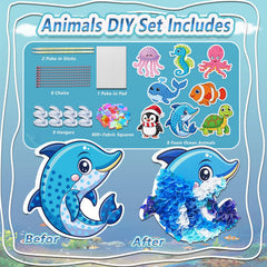 JRD&BS WINL seahorse poke art promotes pattern recognition during crafting