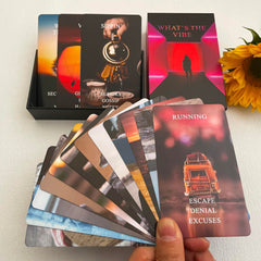 Jrskvaro What's The Vibe oracle deck front cover for quick inspiration.
