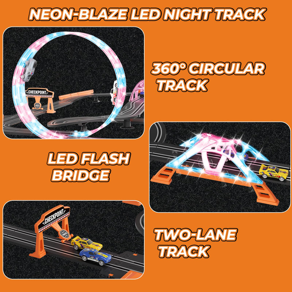 JSDOOGOO LED flash lights enhancing night racing feel