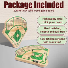 JstFrU Baseball Board Game with ten pieces in two colors for interactive play.