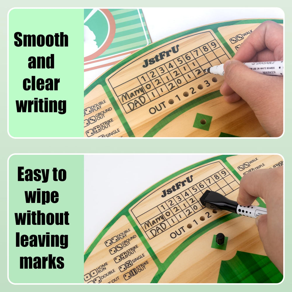 JstFrU Baseball Board Game marker for scoring and progress tracking.