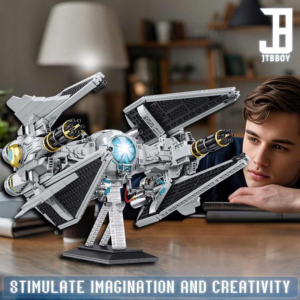 JTBBOY Star Bomber reaches a bold 11-inch height for display.