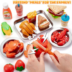 Juboury vegetables and fruits set promotes imaginative meals and sensory exploration.