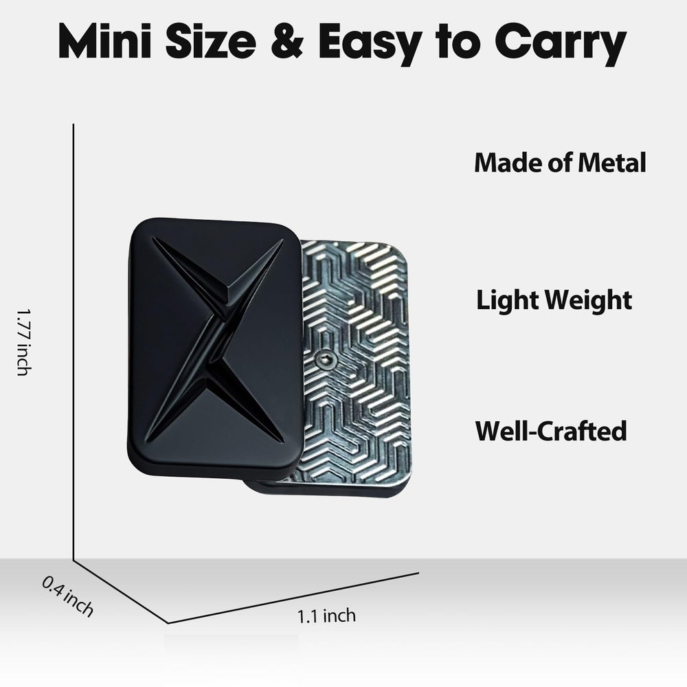 JUDIXY Lightning Infinite Fidget Slider metal body detail with precise finish