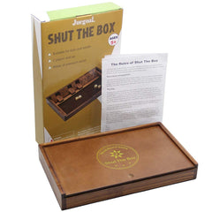 Juegoal Shut The Box gift packaging makes it a ready gift.