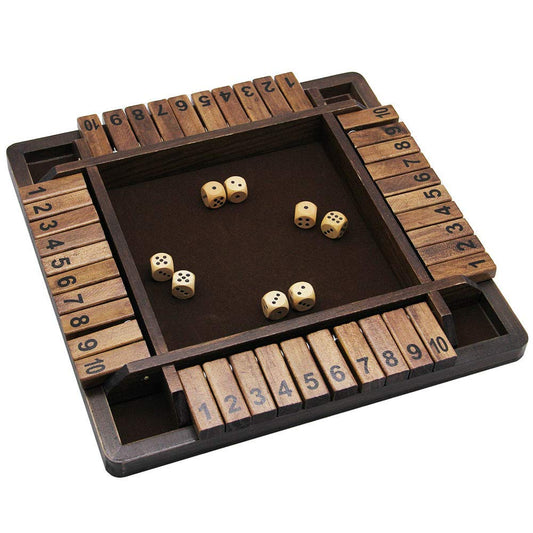 Juegoal Shut The Box setup for a quick family game night.
