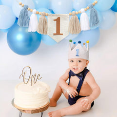 Juizay blue first birthday photo prop helps capture memorable moments