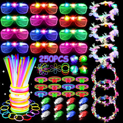 JUJOJB glow sticks bulk pack for DIY glow jewelry and night-time celebrations