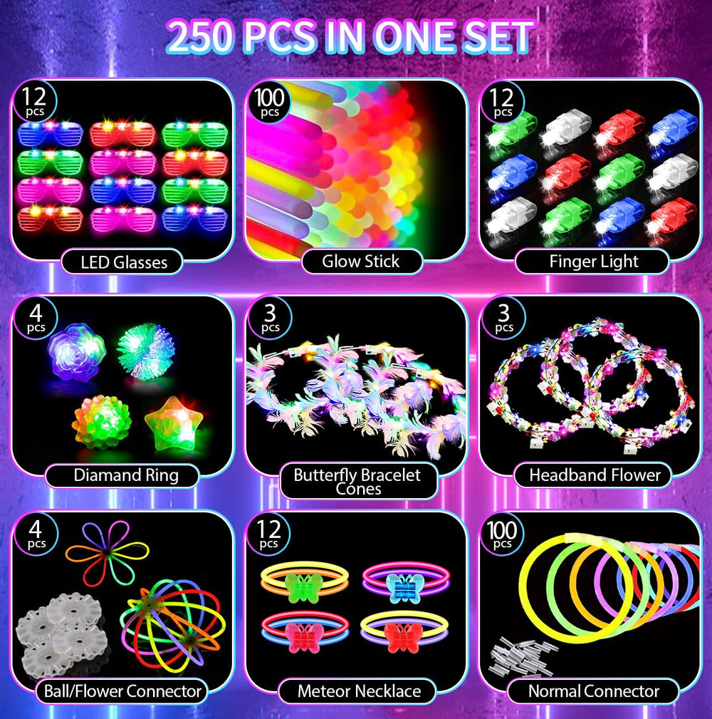 JUJOJB LED glasses illuminate the party with vibrant light-up style
