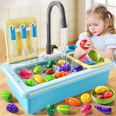 JUKUDAHU Faucet 135-degree rotate for realistic water flow and easy visibility.