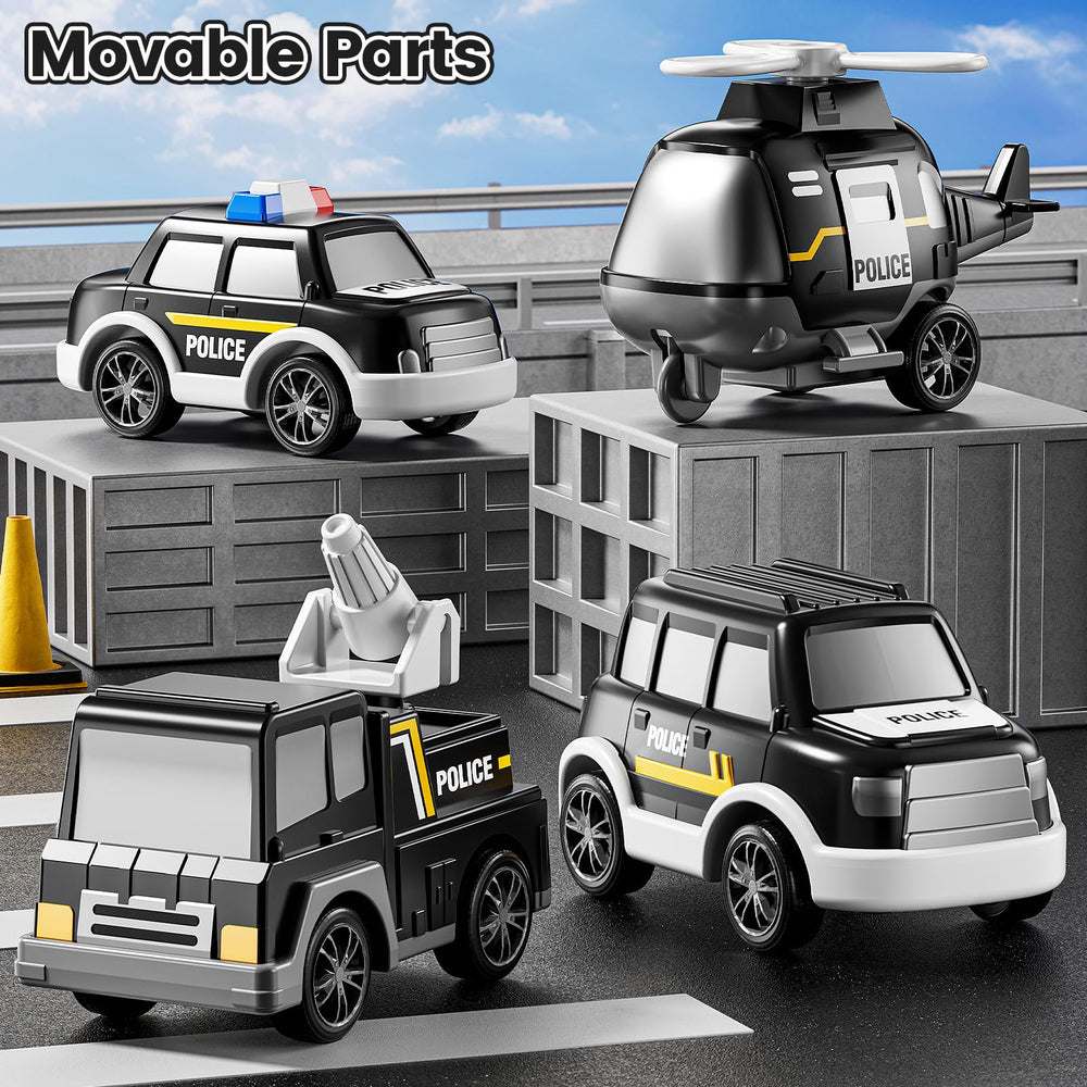 JUKUDAHU Police Truck toy bus supports cooperative play with friends.