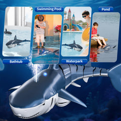 JUKUDAHU RC shark with twin motors showing swift motion