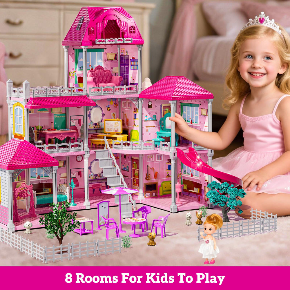 JUKUDAHU villa playtime in action with kids and dolls