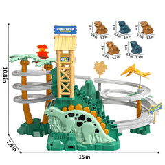 JUKUDAHU Dinosaur stair climb close-up emphasizes sturdy design