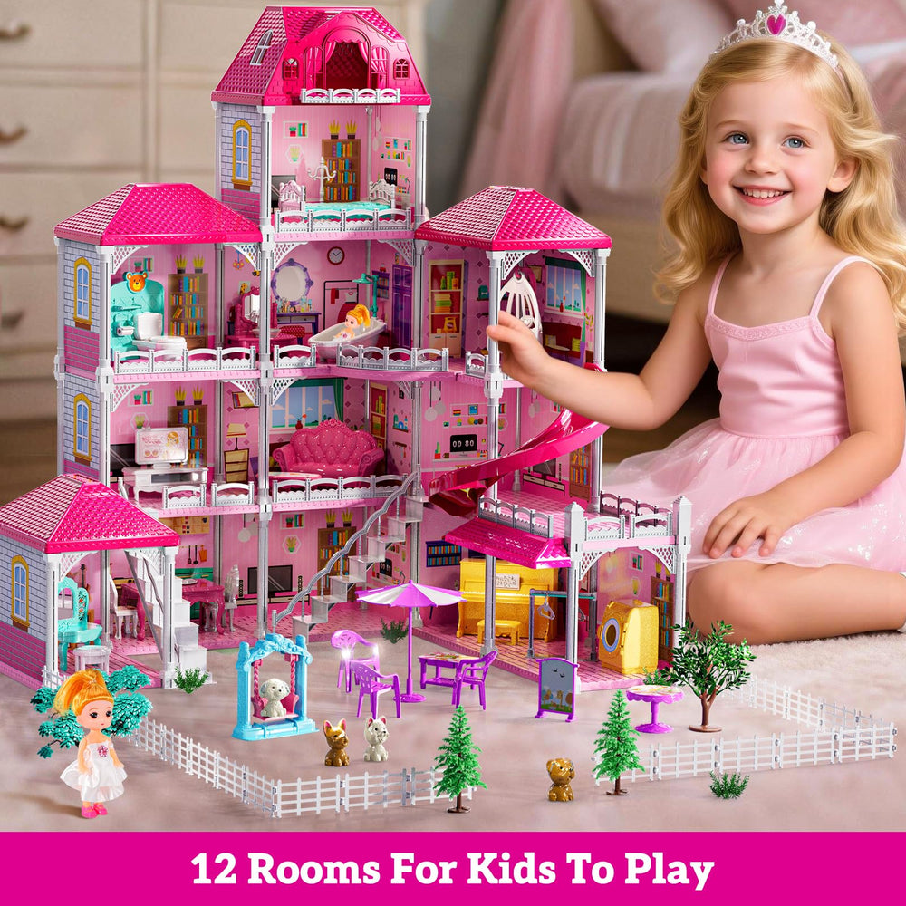 JUKUDAHU Villa Playset makes a colorful gift idea for girls ages 3-8.