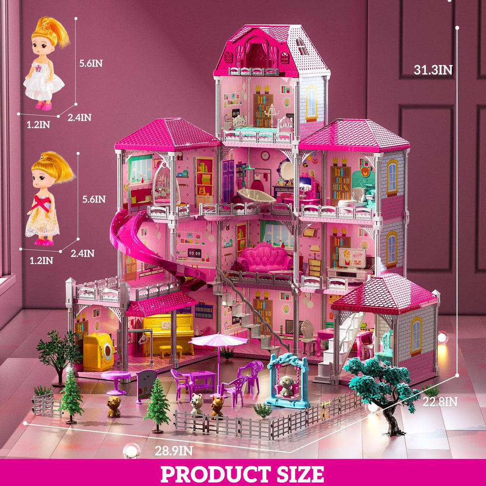 JUKUDAHU Villa Playset piano and dressing tables invite music-and-dressing play.