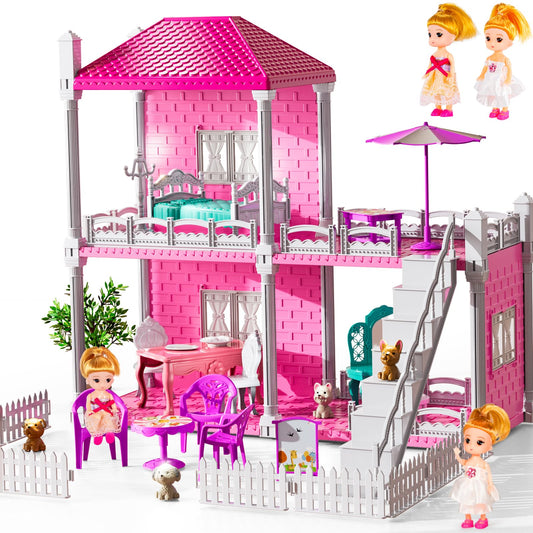 JUKUDAHU Villa Playset two-story living room scene for imaginative play