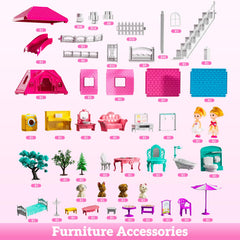 JUKUDAHU Villa Playset dining chairs and accessories for decor ideas.