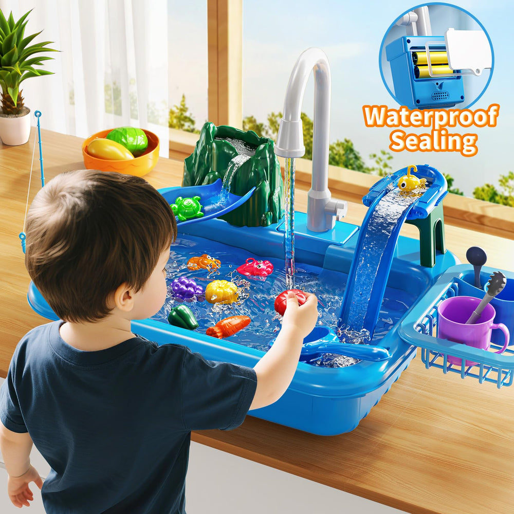 JUKUDAHU water table with sea animals boosts discovery and pretend cooking.