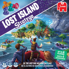 Stratego Lost Island board with island layout ready for strategy