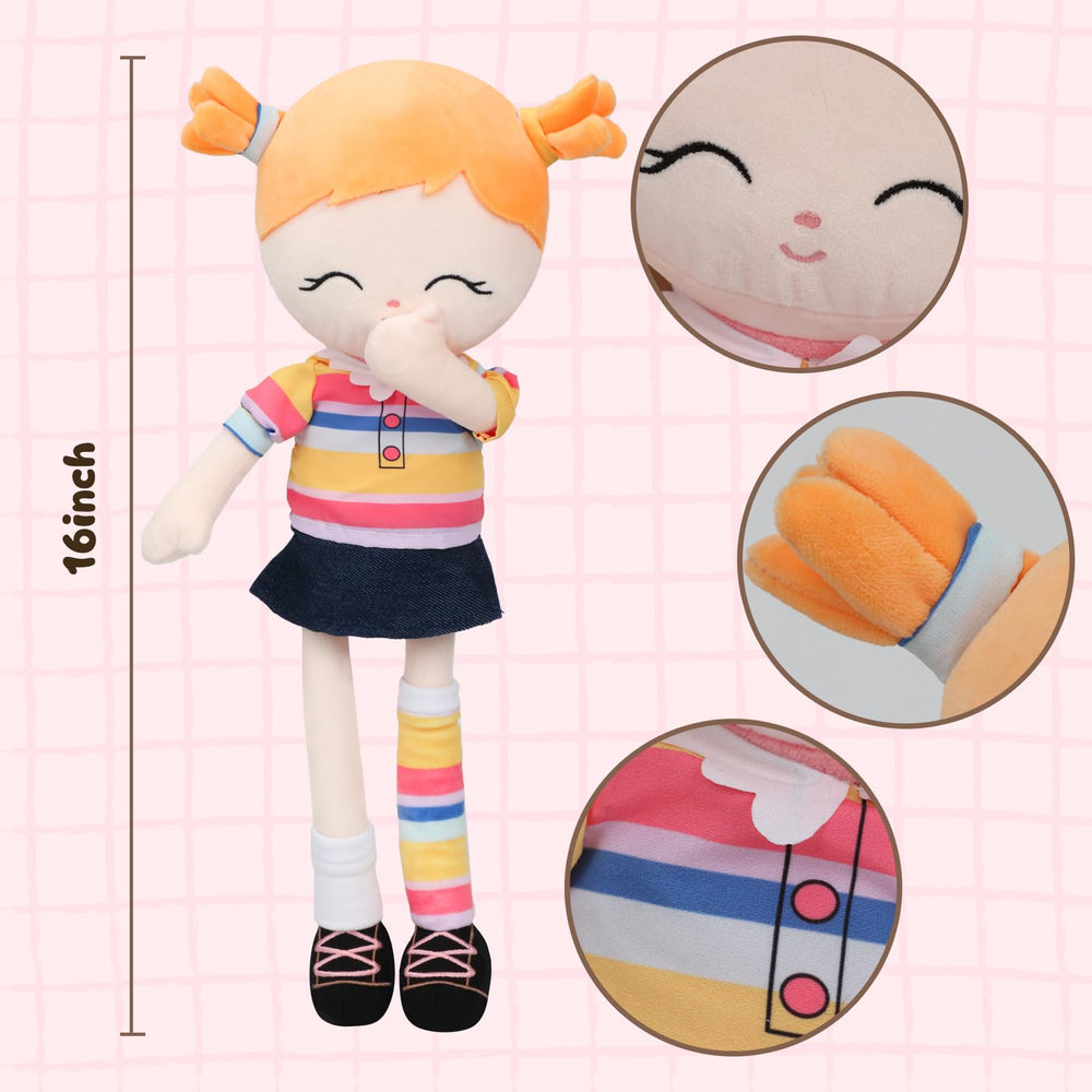 Jumbrace 16-inch rag doll as a portable playtime companion