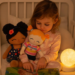 Jumbrace doll provides bedtime comfort and security in the bedroom