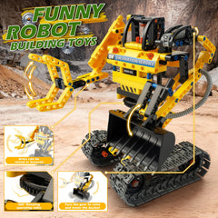 Jumlys safe ABS plastic bricks with durable rubber tracks for stability.
