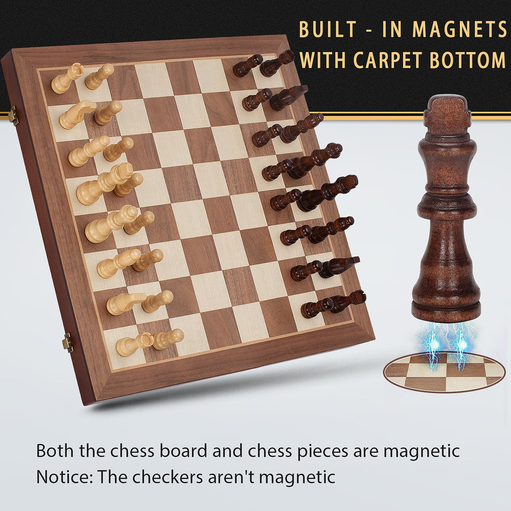 Jumlys wooden chess set closeup showing craftsmanship and details.