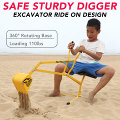 Jump Tastic 360° rotating base enables omnidirectional digging motion.