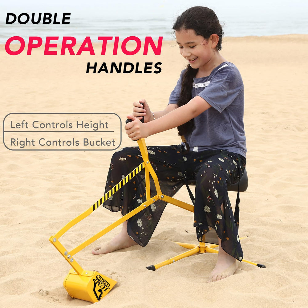 Jump Tastic Beach toys and foldable bucket included for easy transport.