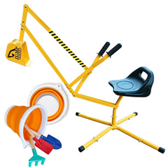 Jump Tastic Sand Digger base shows a stable steel frame for safe play.