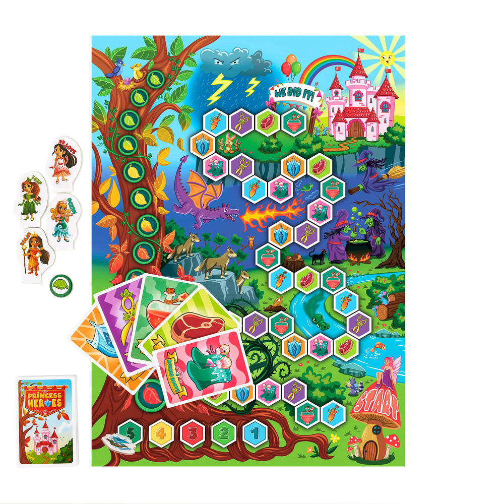 Ages 4+ Princess Heroes friendly entry into cooperative gaming