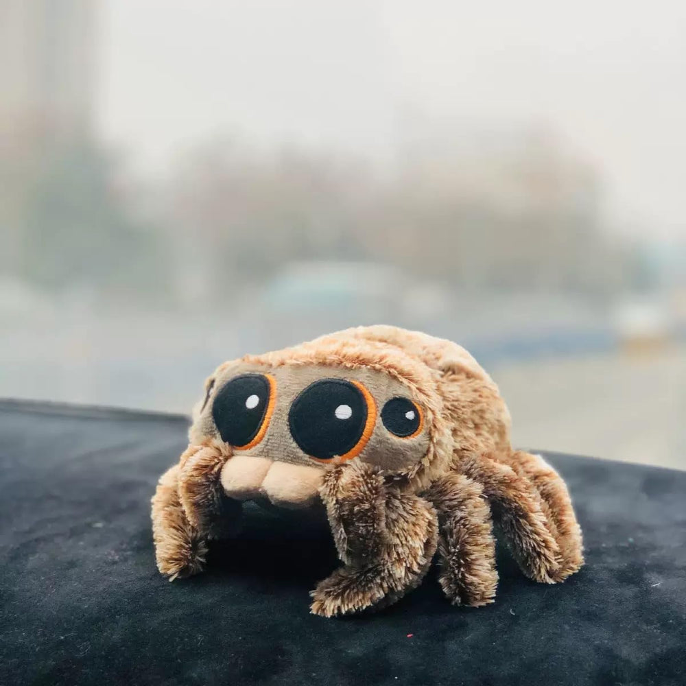 Jumping Spider Plush 6.9 inches, compact size for travel