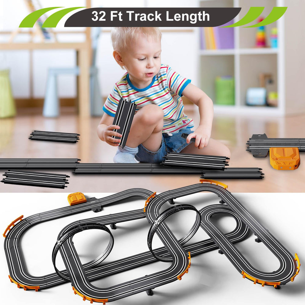 Jumplanma slot car track battery mode ready with AA power option.