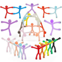 Junarter 20-pack magnetic people in a gift box ready for fridge display.