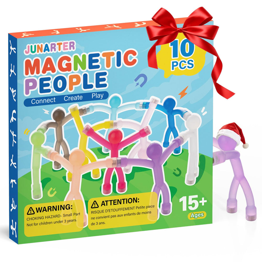 Junarter gift box featuring magnetic people, perfect for gifting and display.