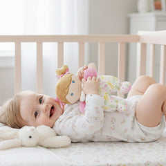 June Garden baby-safe materials suitable from birth for comforting companionship.