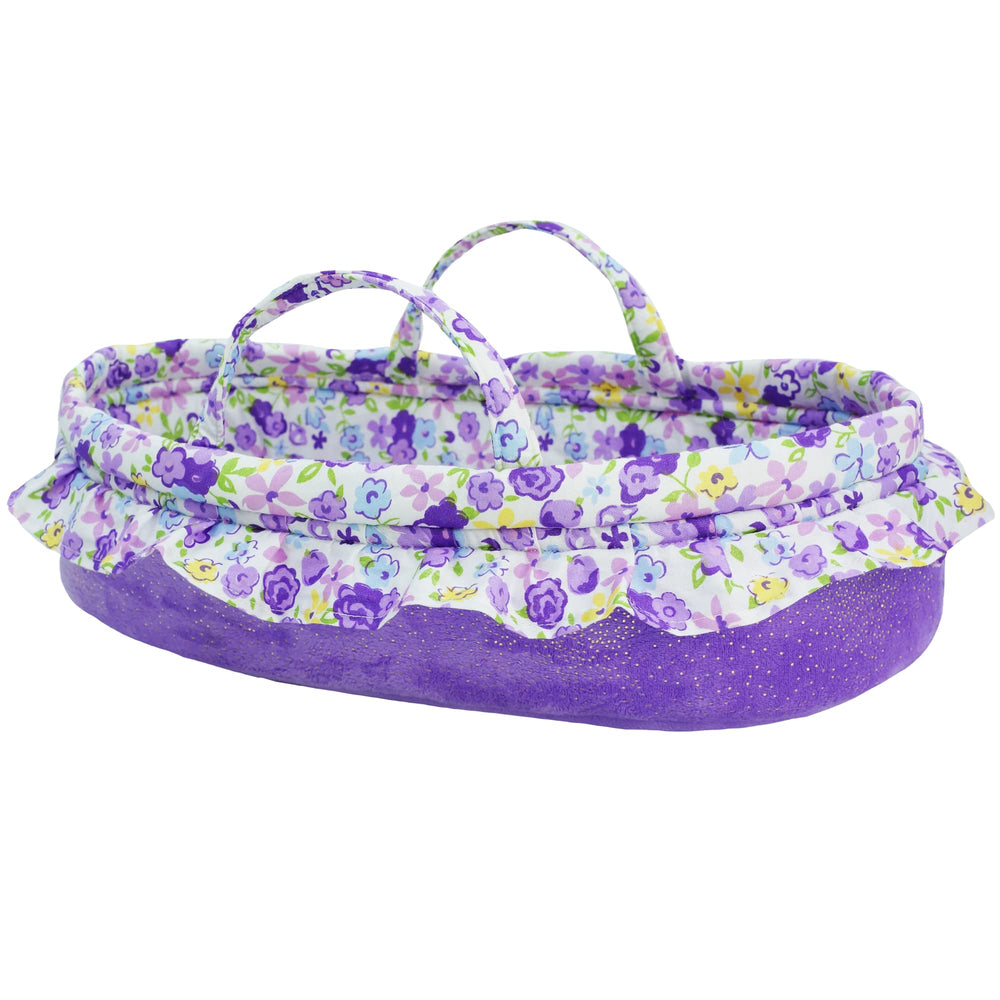 June Garden Cozy Dream Doll Bassinet fits 18-inch American Girl dolls
