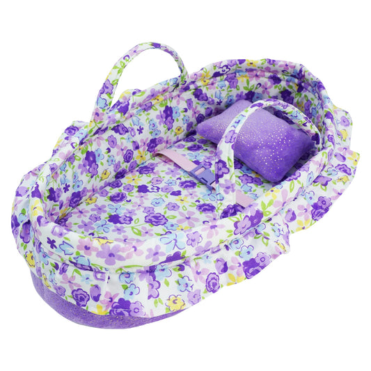 June Garden Cozy Dream Doll Bassinet portable carrier for on-the-go playtime