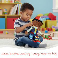 June Garden Dressy Friends Isaiah buckle and button tasks support self-care habits