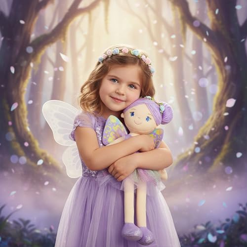 June Garden Yaritza with purple wings for magical storytelling