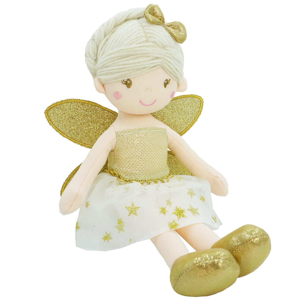 June Garden Joyce gold tulle dress adds magical charm for dress-up moments.